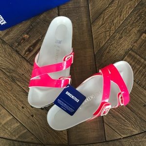 Birkenstock Pink Yao Balance Birko-Flor Sandals
